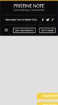 Mobile Screenshot of pristinenote.com